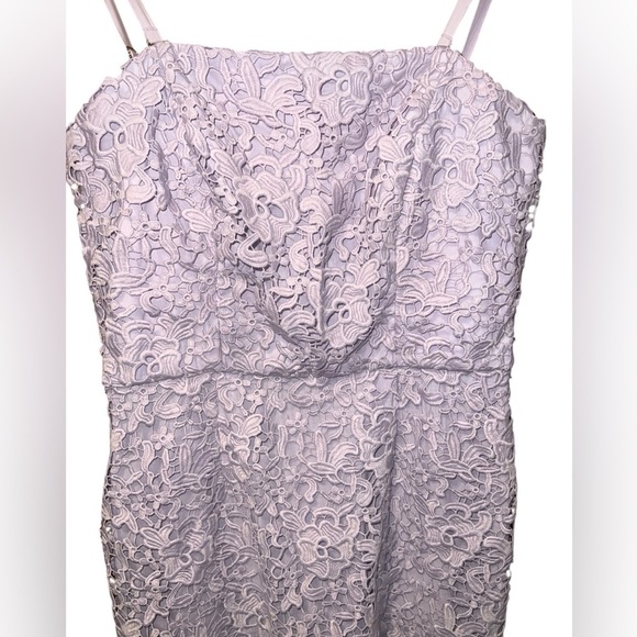 ASOS Warehouse Lilac Lace Midi Dress – Size 10 - Picture 3 of 9